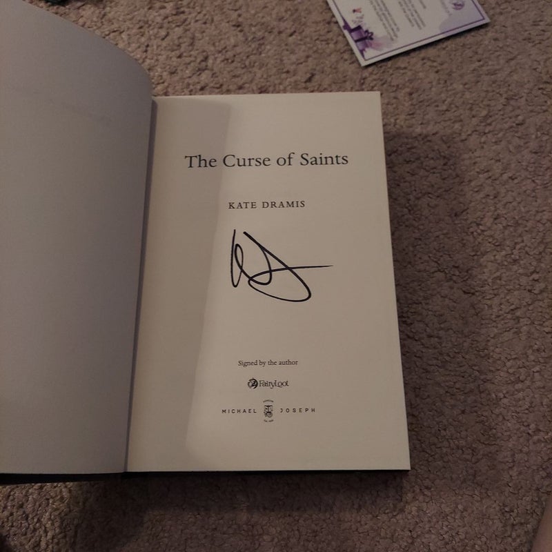 The Curse of Saints- fairyloot, signed