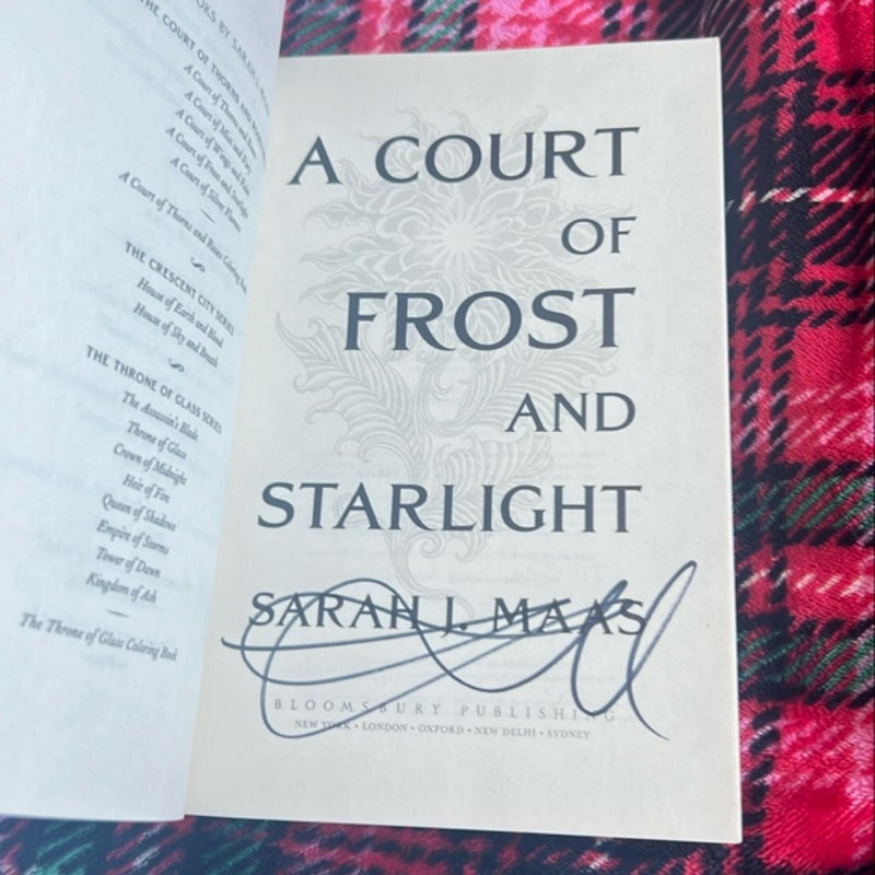 A Court of Frost and Starlight SIGNED 2024 and personalized