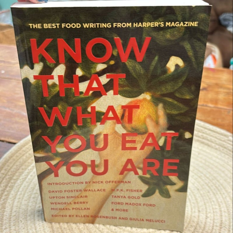 Know That What You Eat You Are