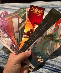 14 random bookmarks from book boxes