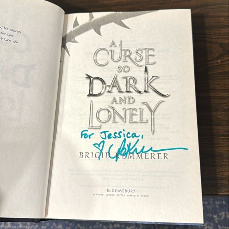 A Curse So Dark and Lonely - signed