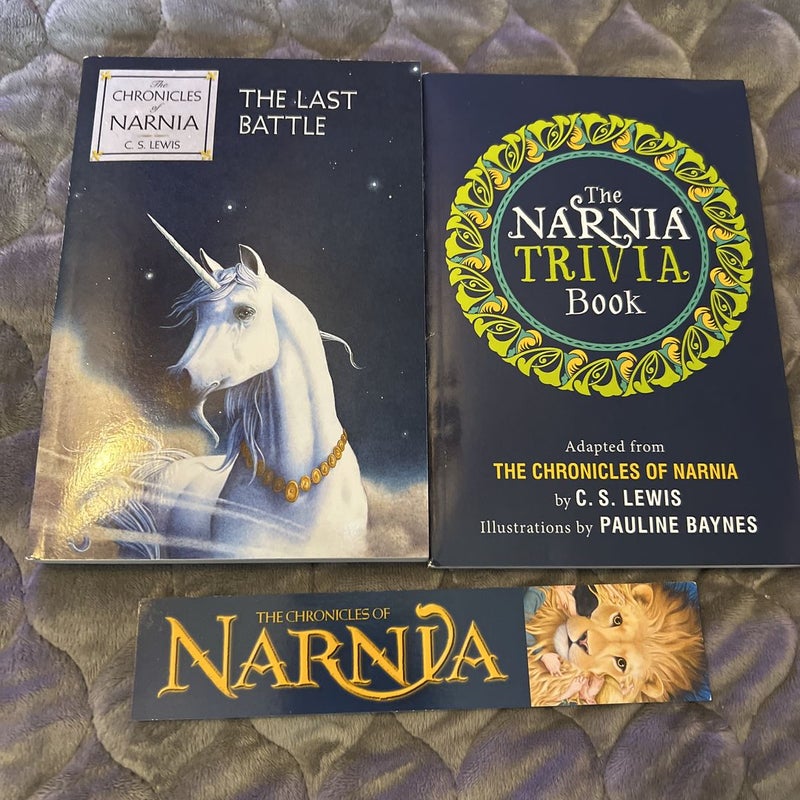 The Chronicles of Narnia Lion 7 Book Set with Trivia Book