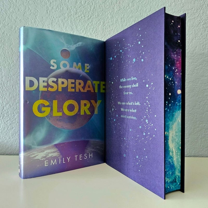 Some Desperate Glory by Emily Tesh HUGO award winner Illumicrate Special Edition
