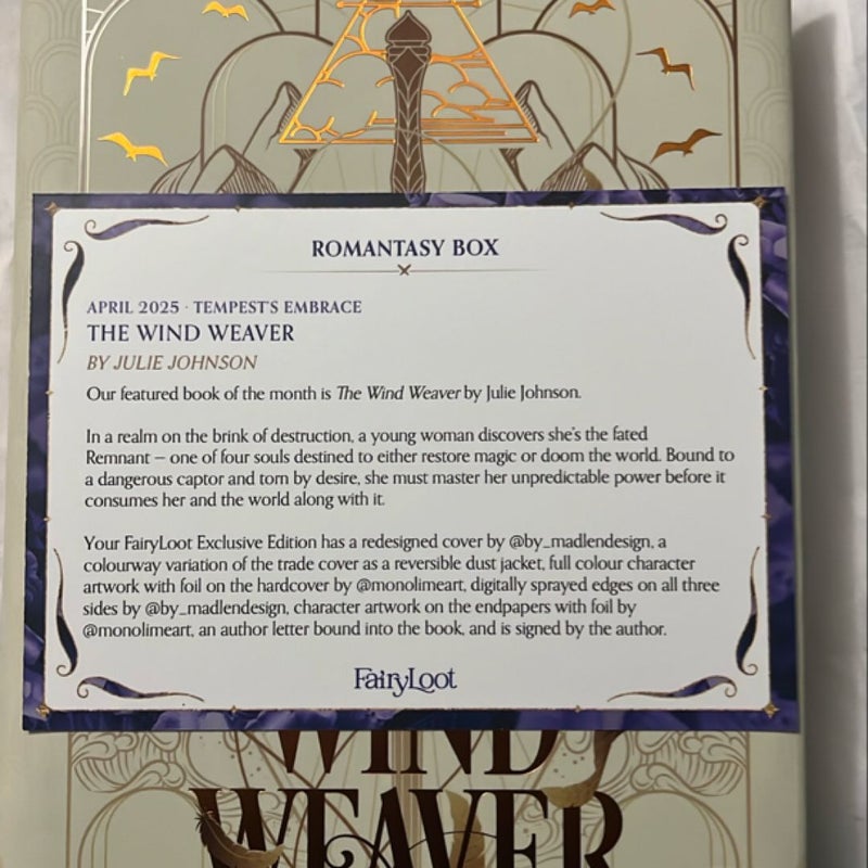 Signed! The Wind Weaver - Fairyloot Exclusive Edition 