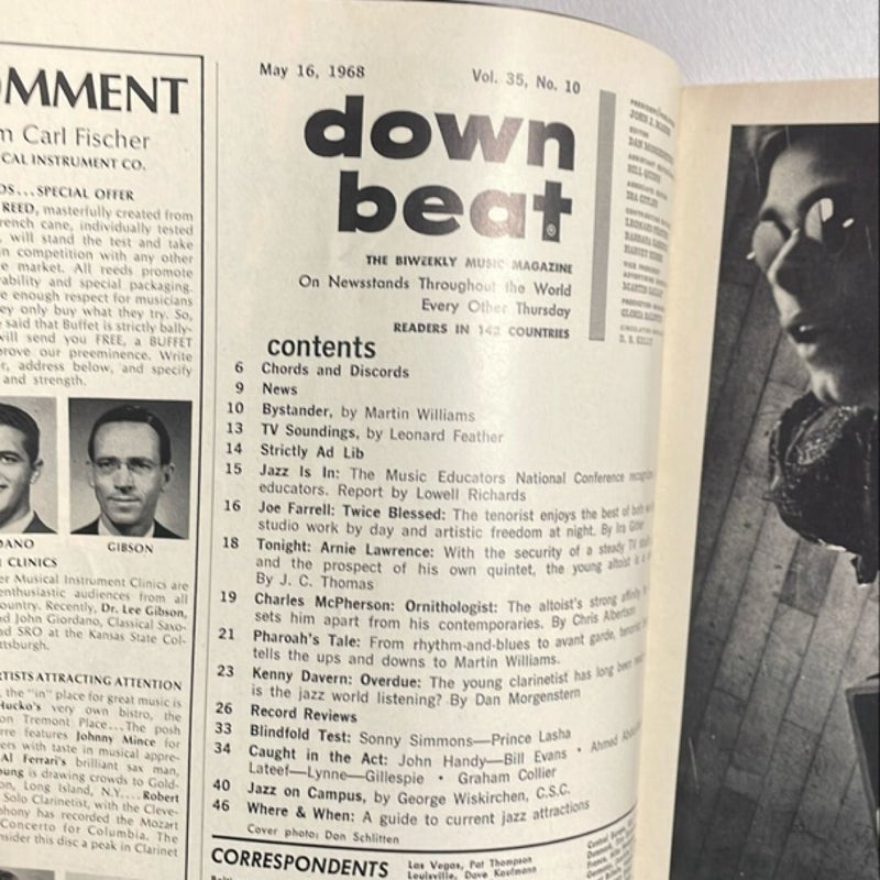 Down Beat - Vol. 35, No. 10 (May 16, 1968)