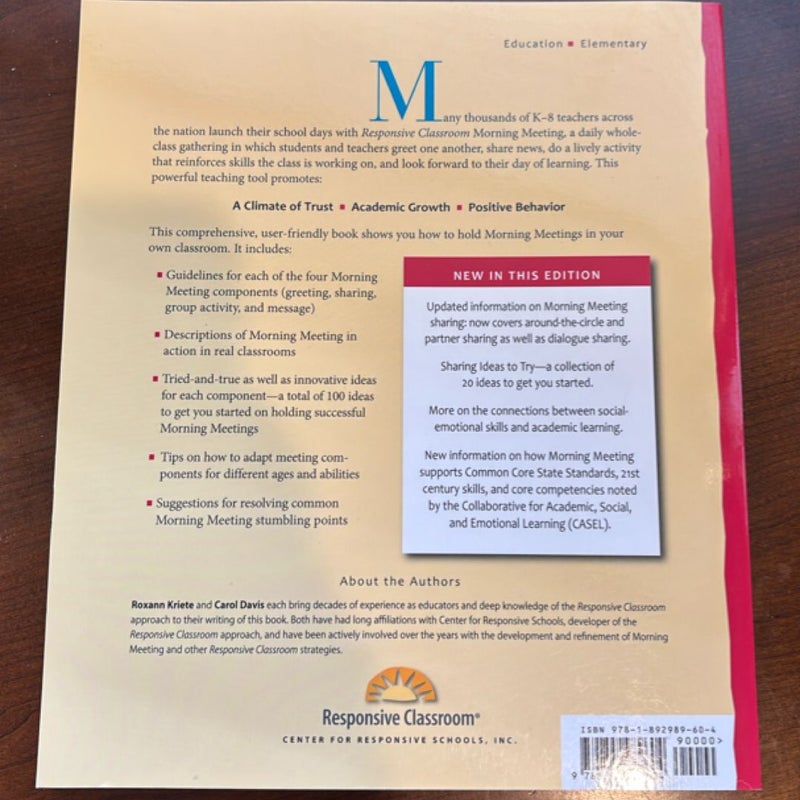The Morning Meeting Book