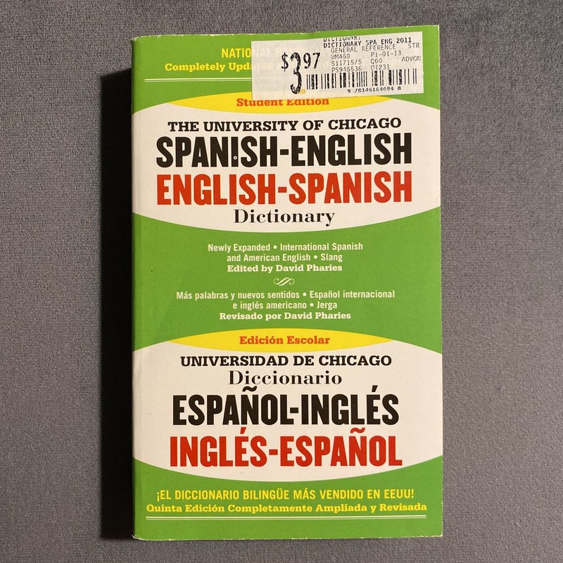 The University Of Chicago Spanish-English Dictionary