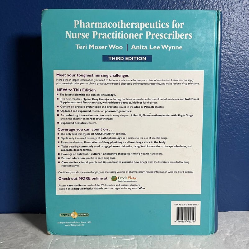 Pharmacotherapeutics for Nurse Practitioner Prescribers