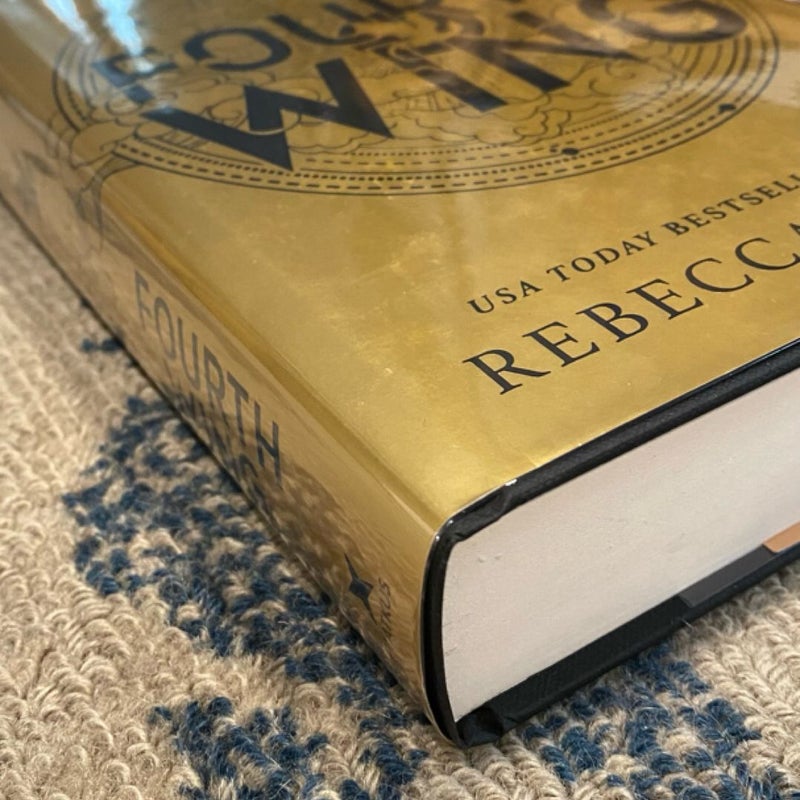 Signed UK edition Fourth Wing by Rebecca Yarros 