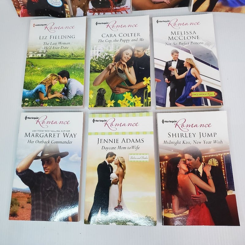 Harlequin Romance Mixed Lot of 10 - Aussie Outback, Princess, Brides, Holiday