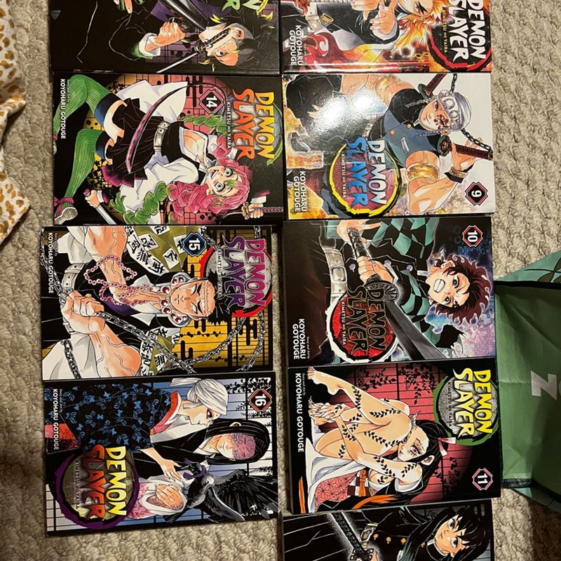 Demon Slayer Manga Volumes 8-16
