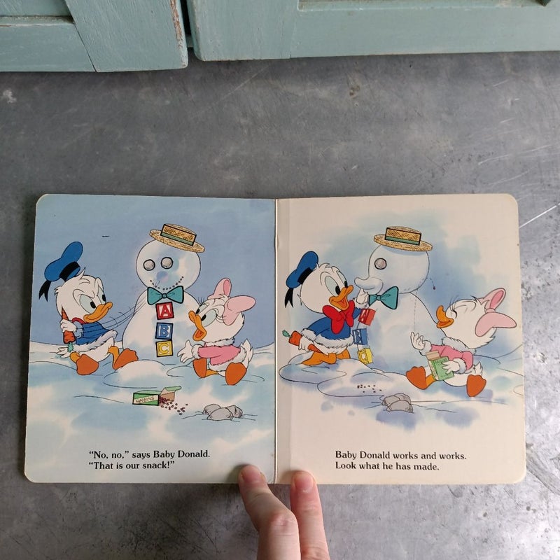 Baby Donald Makes A Snowfriend