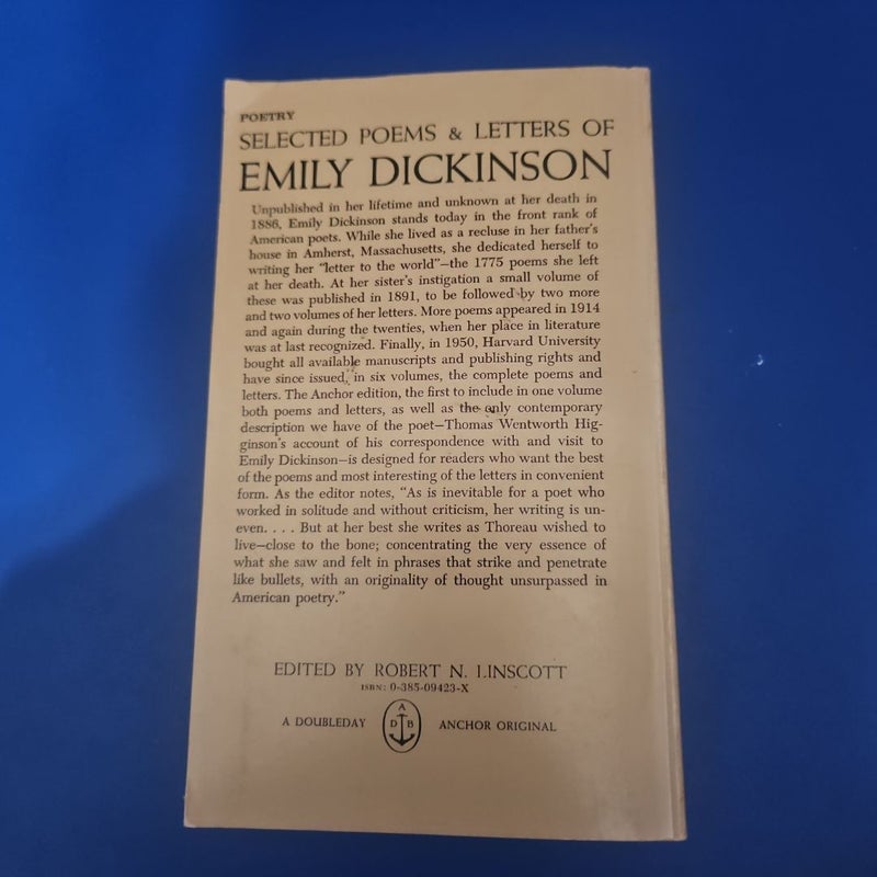 Selected Poems & Letters of EMILY DICKINSON