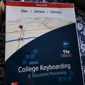 GREGG COLLEGE KEYBOARDING & DOCUMENT PROCESSING (GDP11) MICROSOFT WORD 2016 MANUAL KIT 1: 1-60