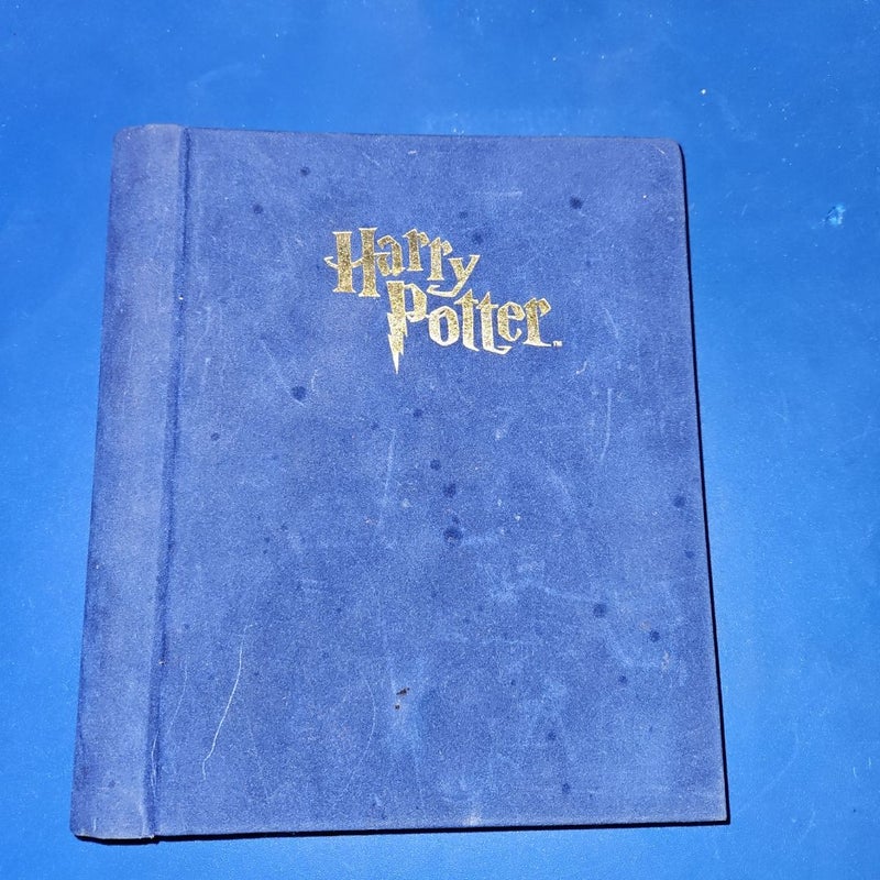 HARRY POTTER Blue Velvet Address Book