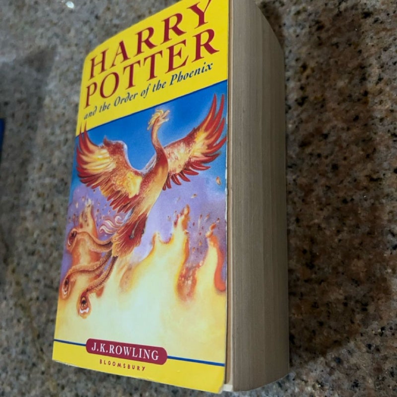 Harry Potter and the Order of the Phoenix UK Edition Second Print 2004 ...