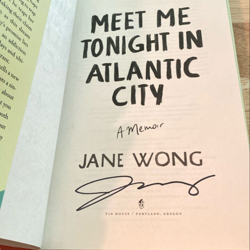 Meet Me Tonight in Atlantic City - Signed First Edition