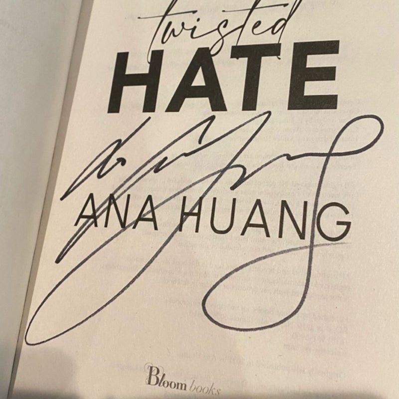 Signed - Twisted series by Ana Huang and matching bookmarks