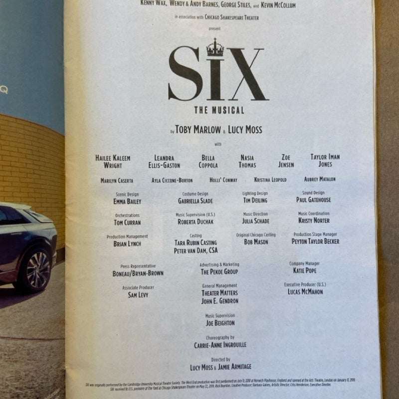 Six The Musical Playbill