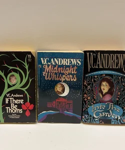 V.C. Andrews 3 Book Bundle (KEYHOLE COVERS) : If There Be Thorns, Midnight Whispers, & Into the Garden 