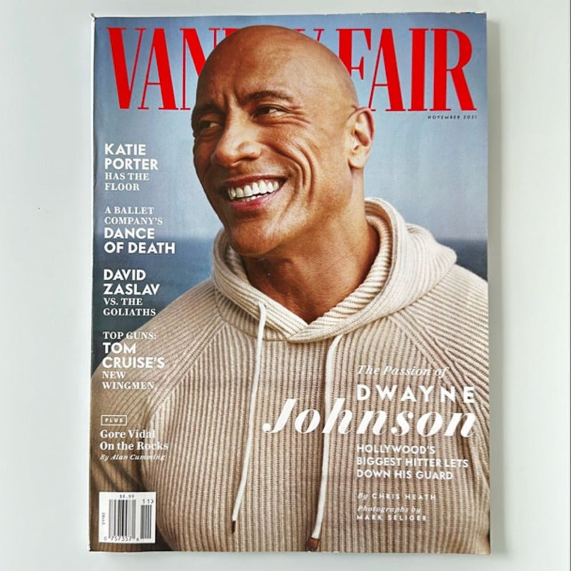 Vanity Fair Magazine. November 2021 Issue. The passion of Dwayne Johnson. Tom Cruise’s New Wingmen.