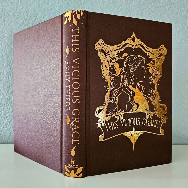 This Vicious Grace SIGNED by Emily Thiede Fairyloot Edition Endpaper Artwork