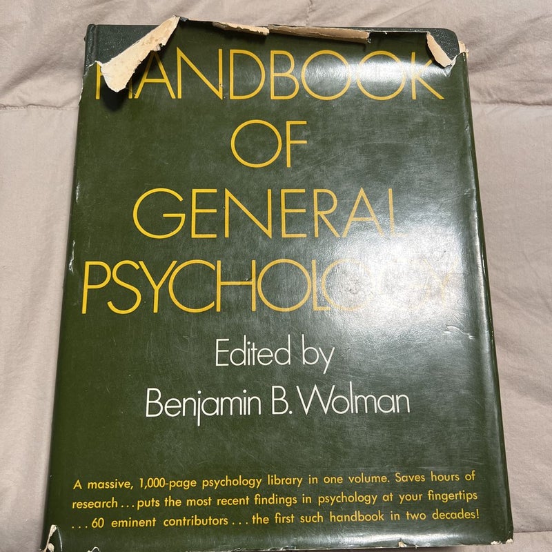 Handbook of General Psychology