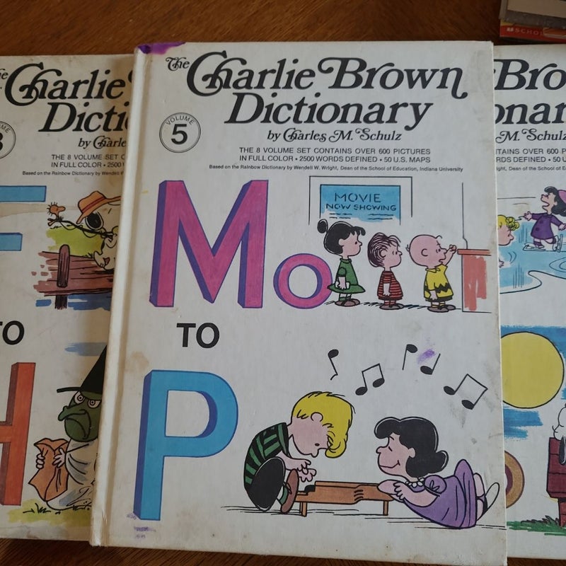 The Charlie Brown Dictionary,  bundle, lot, set of 7