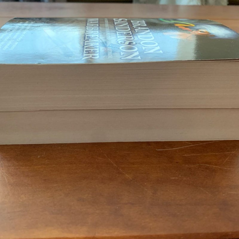 Brandon Sanderson Warbreaker + Elantris, Mass Market Paperback, Epic Fantasy 