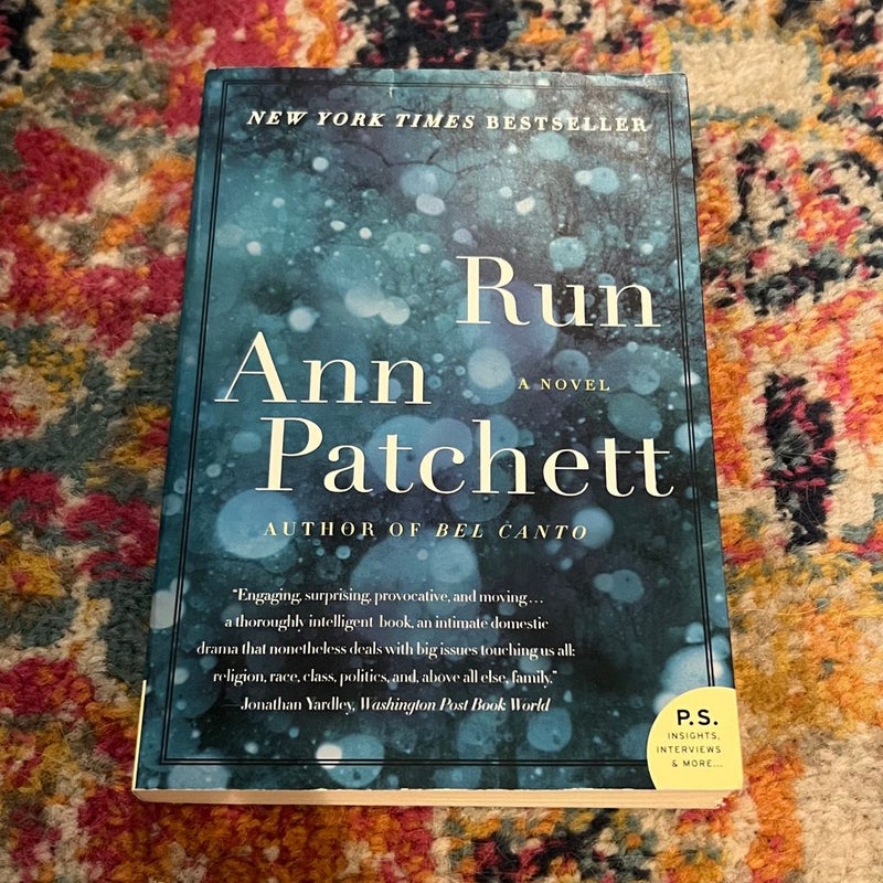 Run - Hardcover By Patchett, Ann - VERY GOOD