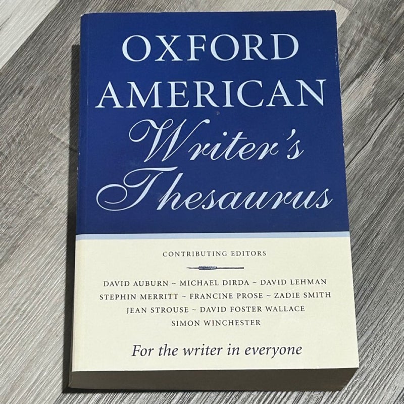 Oxford American Writer’s Thesaurus 