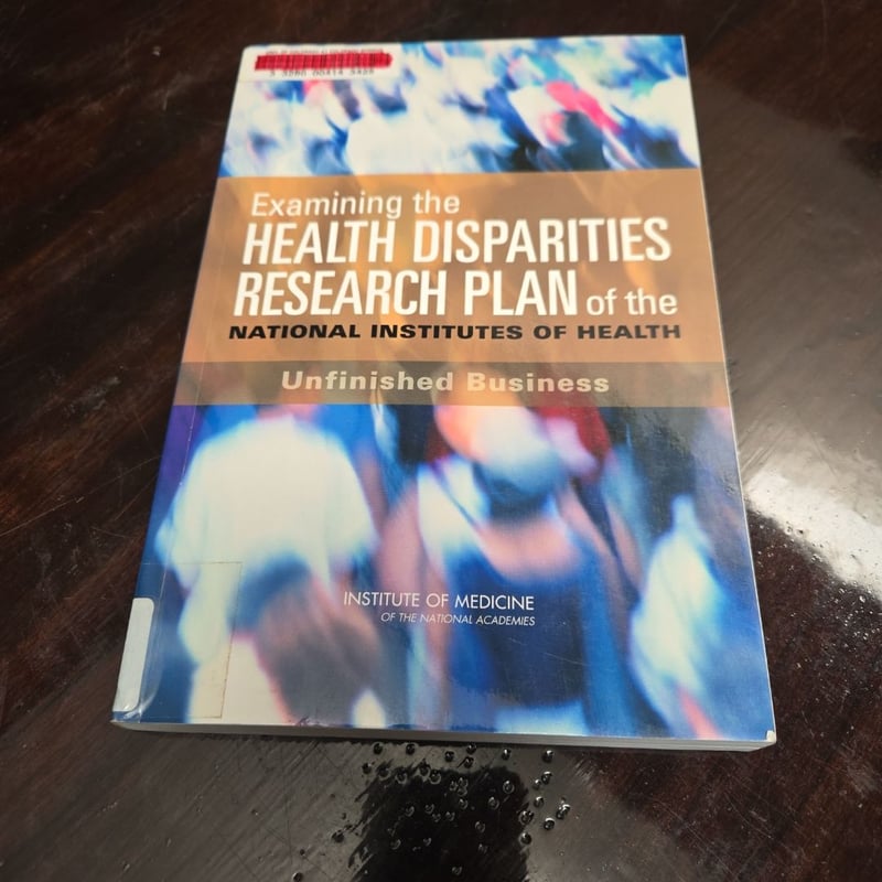 Examining the Health Disparities Research Plan of the National ...