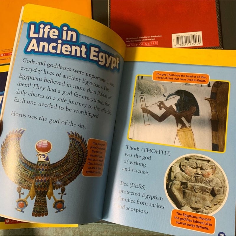 4 National Geographic Kids History & Science Books 