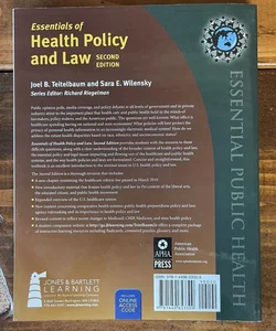 Essentials of health policy and law