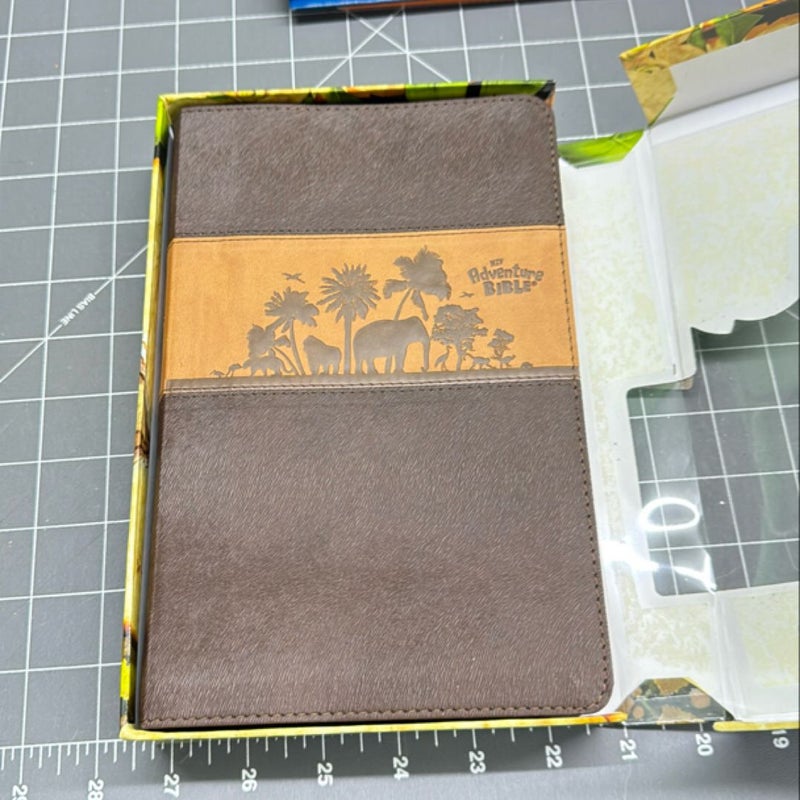 NIV Adventure Bible, Leathersoft, Brown, Full Color