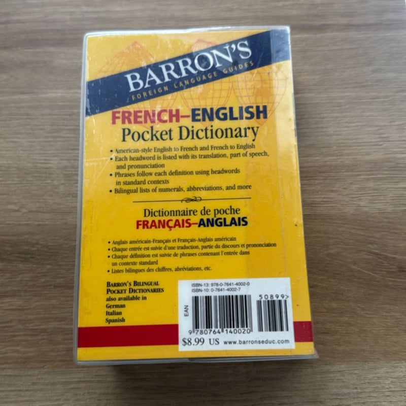 Barron's French-English Pocket Bilingual Dictionary