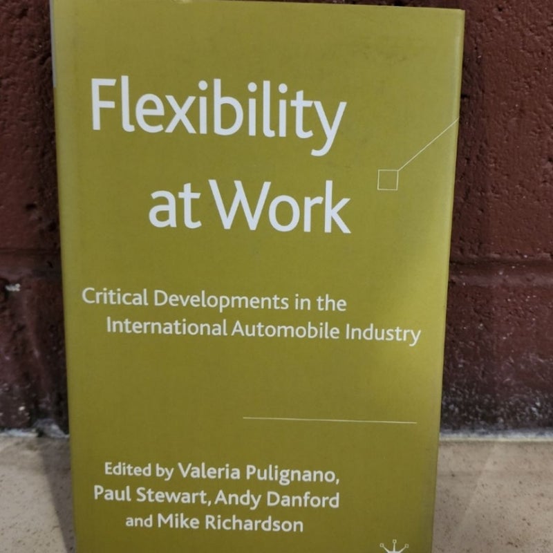 Flexibility at Work Critical Development Automobile Industry Hardcover Book 2008