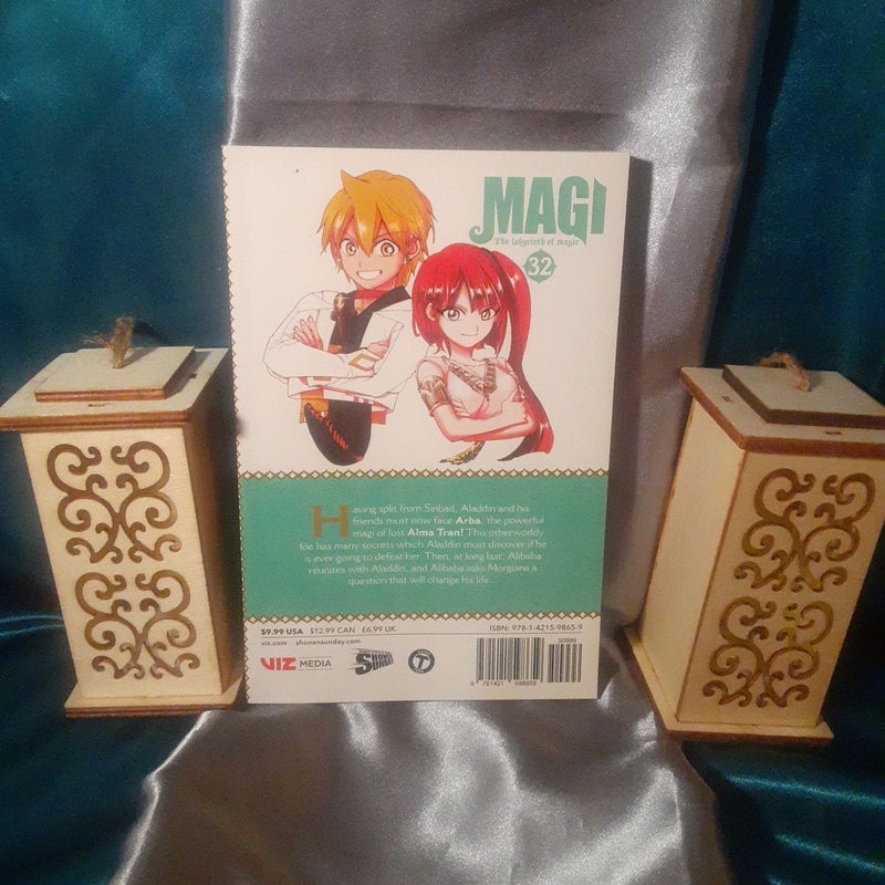 Magi: the Labyrinth of Magic Vol. 32 manga, 1st Printing!