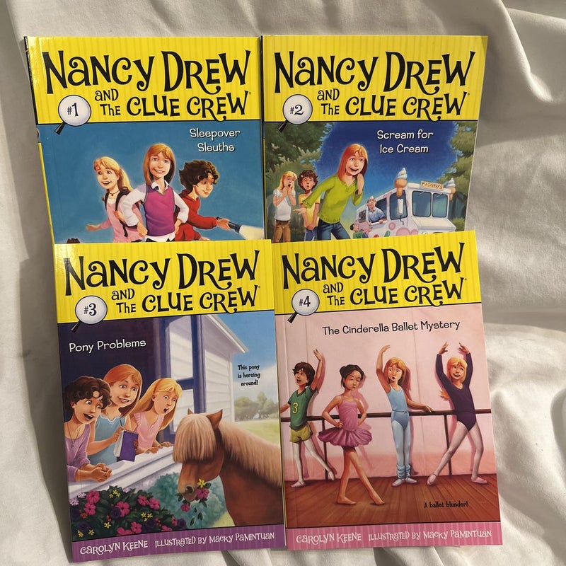 Nancy Drew & The Clue Crew 1-4. Brand New
