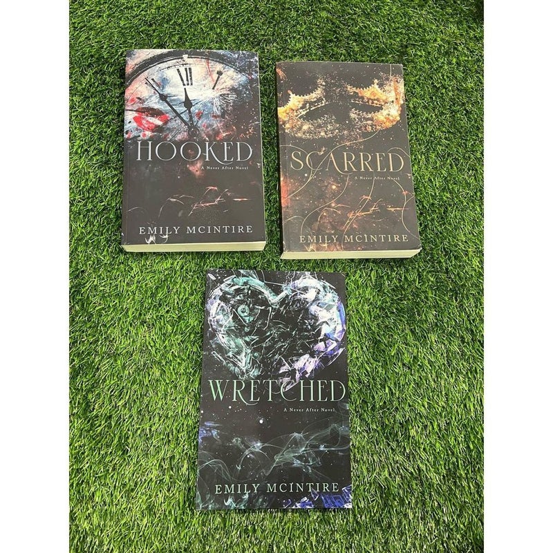 Out of print indie versions of the Never After series by Emily McIntire