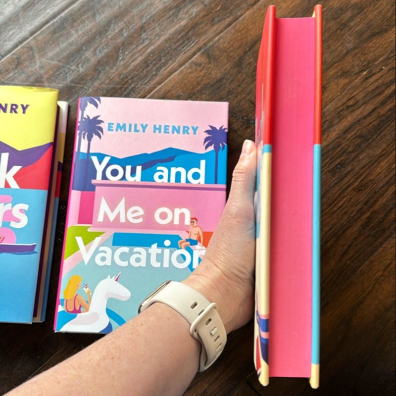 Emily Henry - Illumicrate signed exclusive editions of Book Lovers, People We Meet On Vacation, and Beach Read