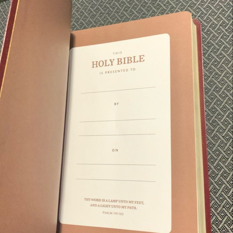 KJV Reference Bible Red Letter Edition [Giant Print, Burgundy]