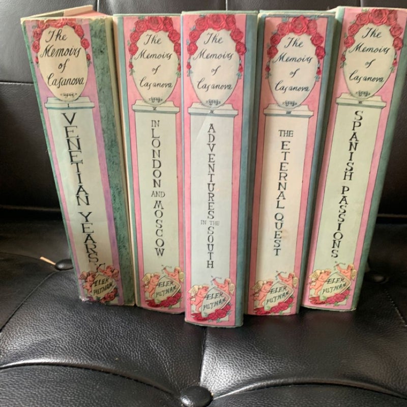 The Memoirs of Casanova 5 Volumes of 6