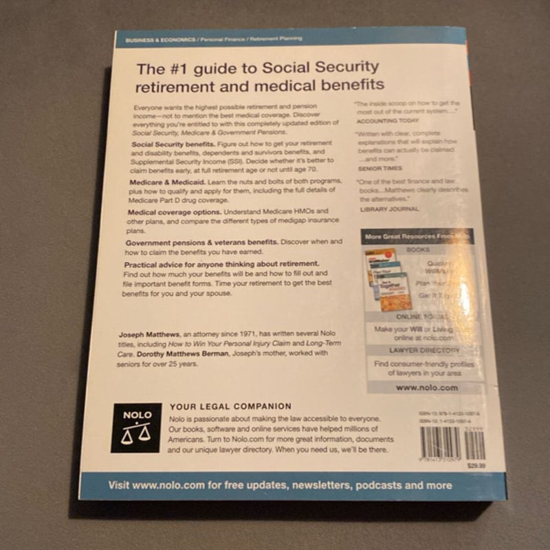 Social Security, Medicare and Government Pensions