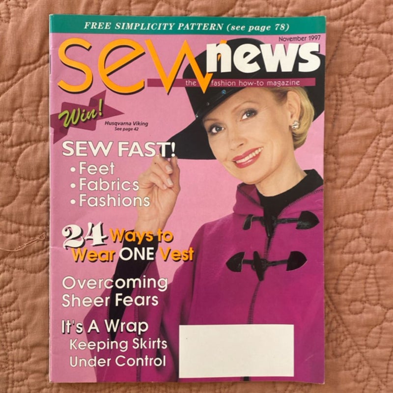 Sew News Magazine (November 1997)