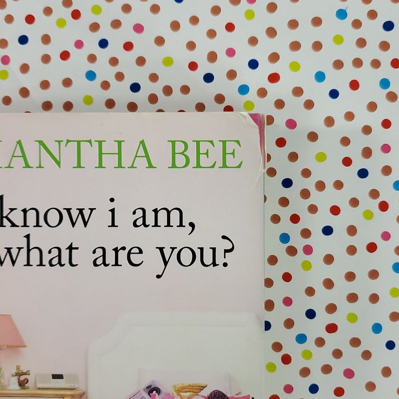 I Know I Am, but What Are You?