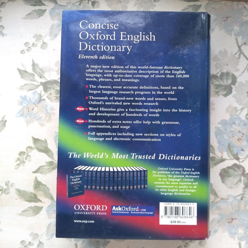 Concise Oxford English Dictionary