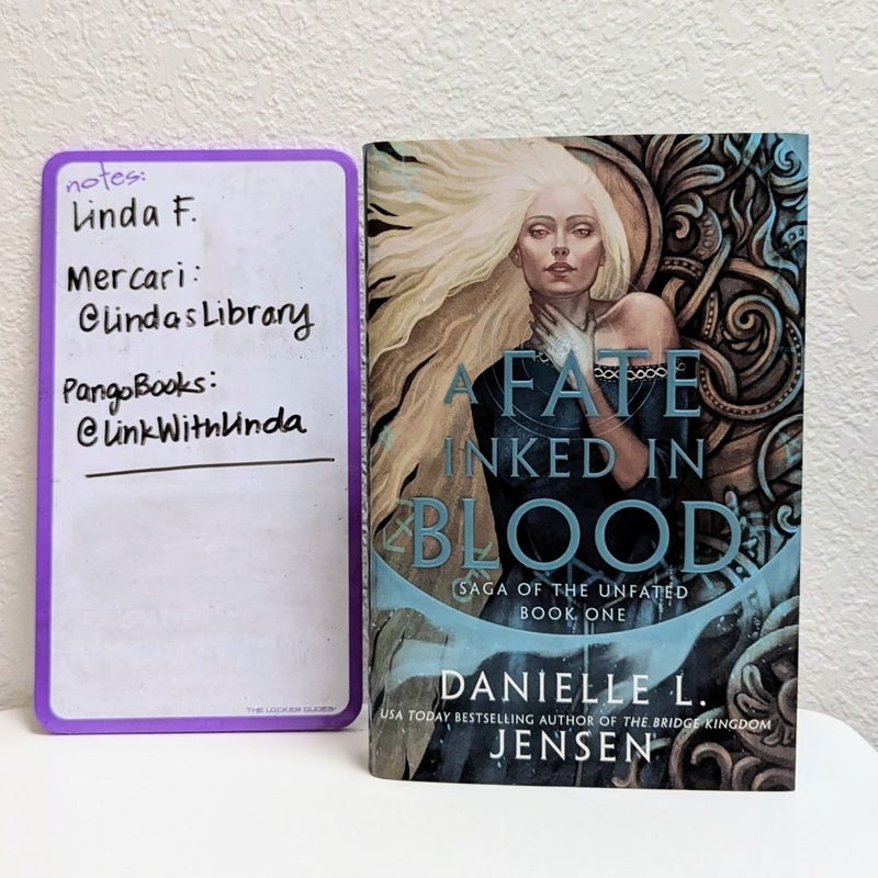 A Fate Inked in Blood SIGNED UK First Edition 