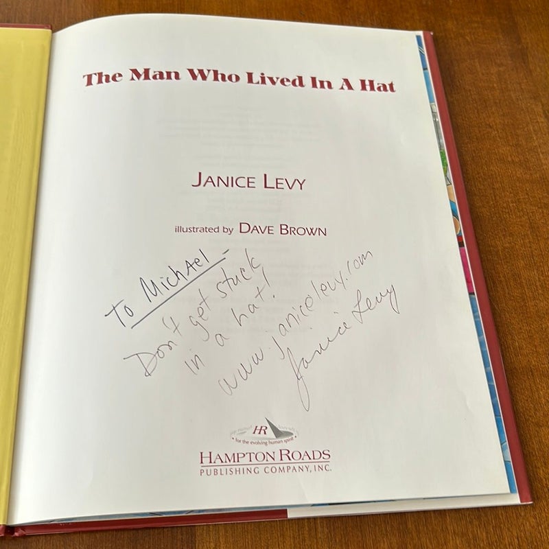 Signed 1st ed./1st *The Man Who Lived in a Hat