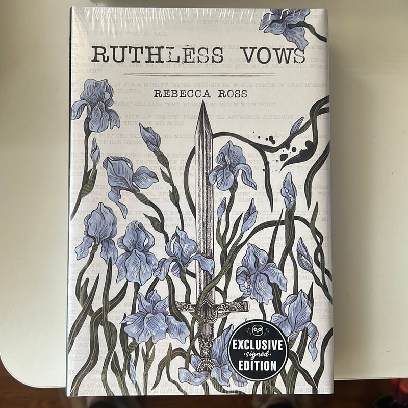 Ruthless Vows by Rebecca Ross OwlCrate Edition